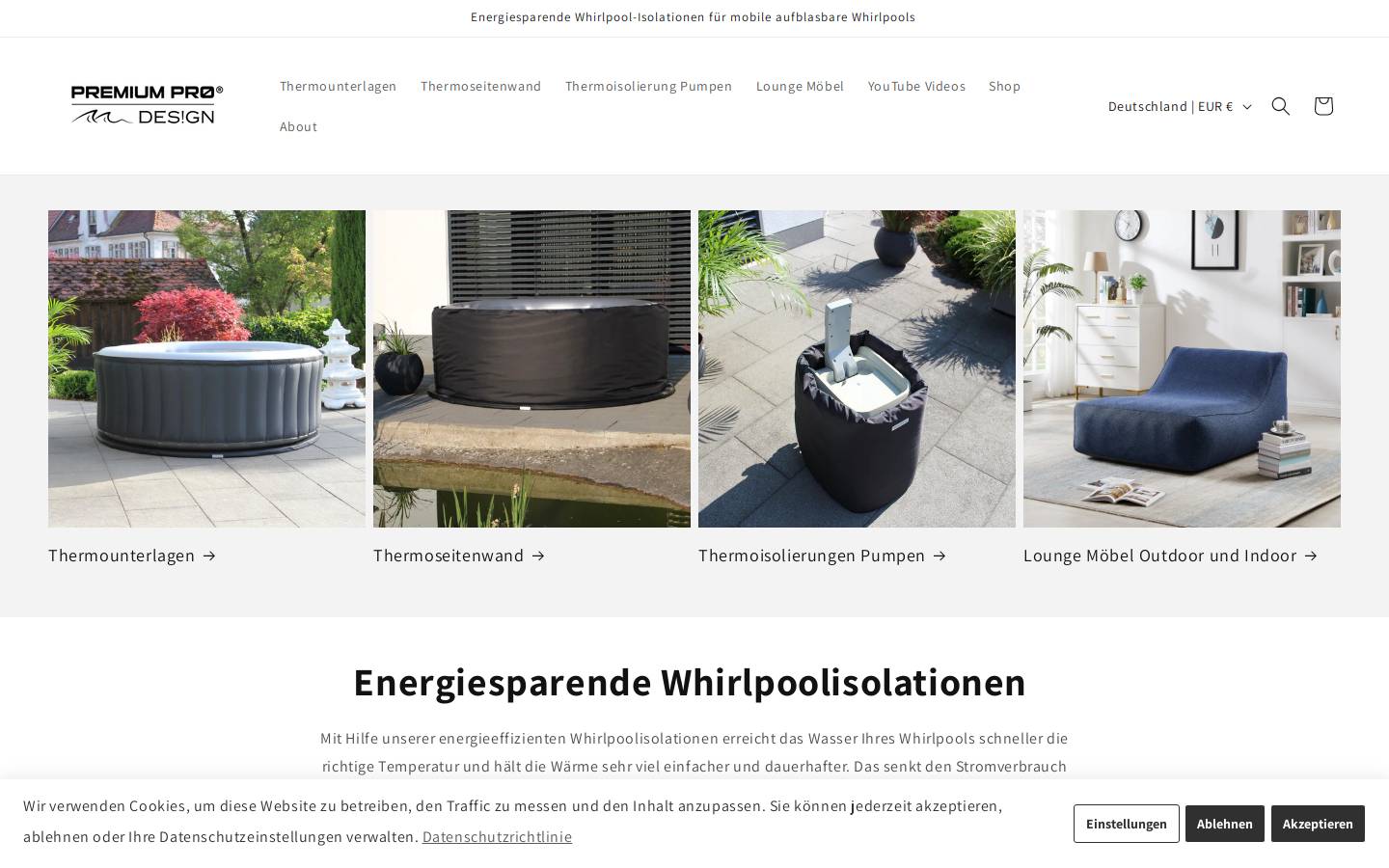 premiumprodesign.de homepage screenshot