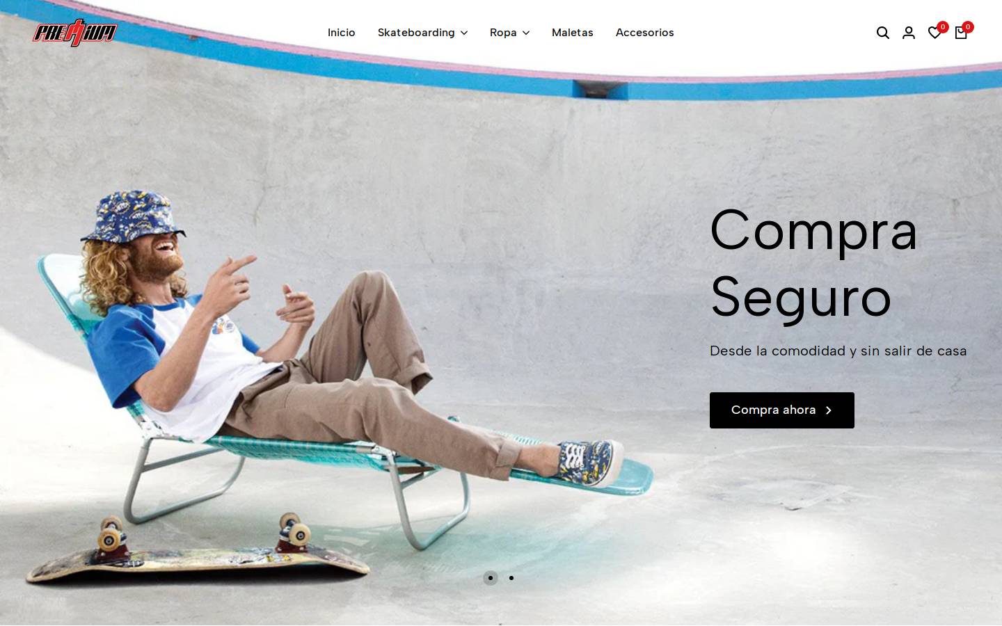 premiumskate.com homepage screenshot