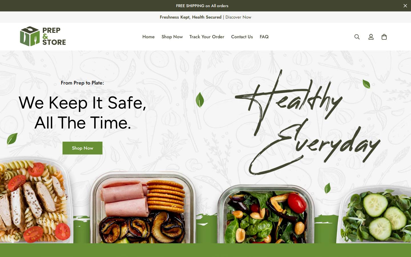 prepandstore.com homepage screenshot