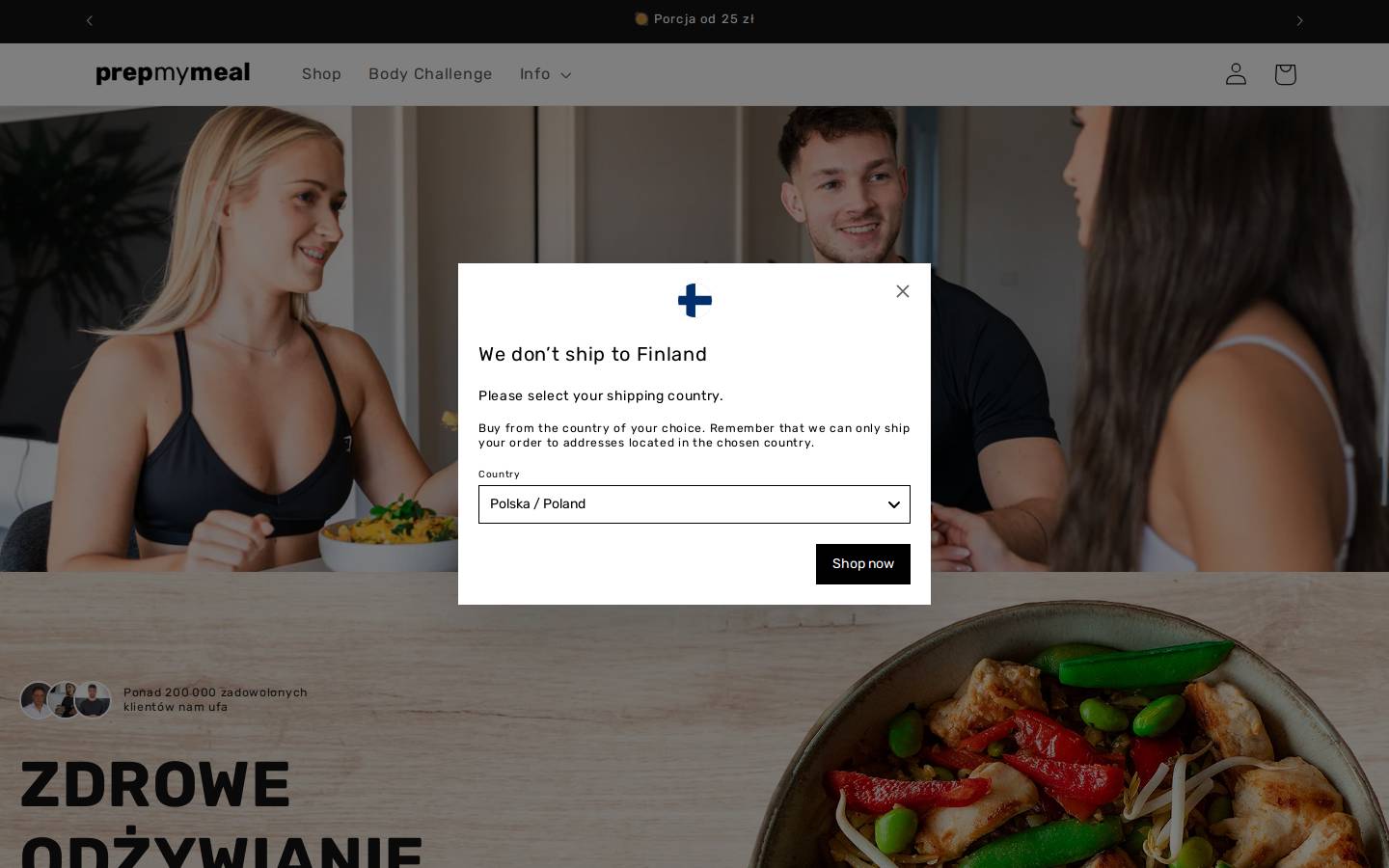 Prepmymeal homepage screenshot