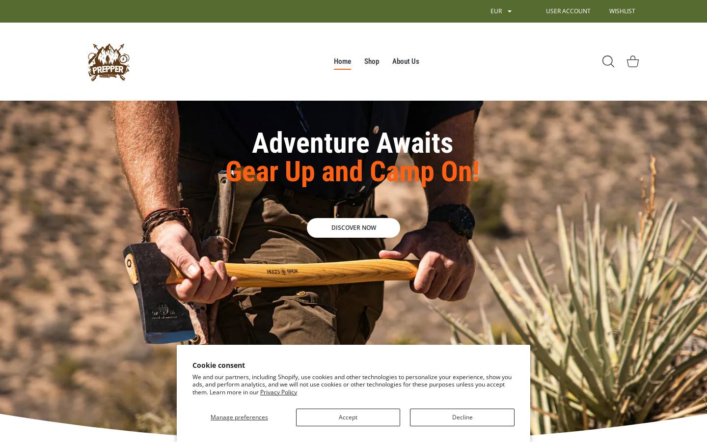prepper.es homepage screenshot