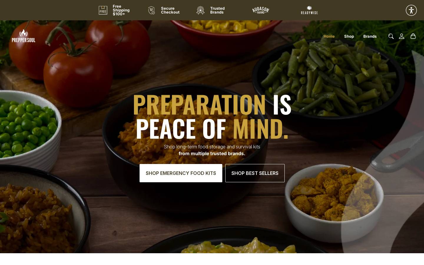 preppersoul.com homepage screenshot