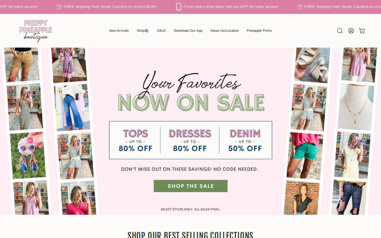 preppypineapple.com homepage screenshot
