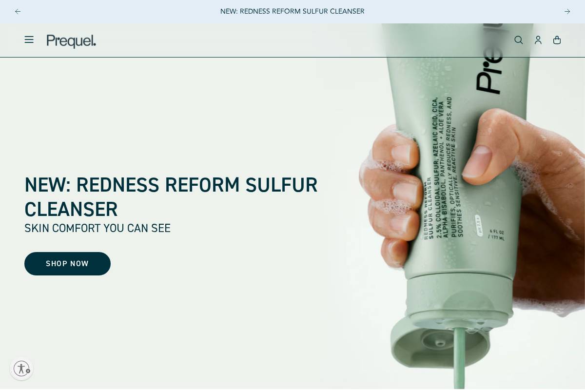 Prequelskin homepage screenshot