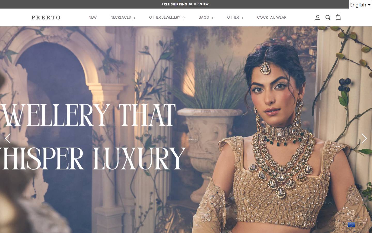 prerto.com homepage screenshot