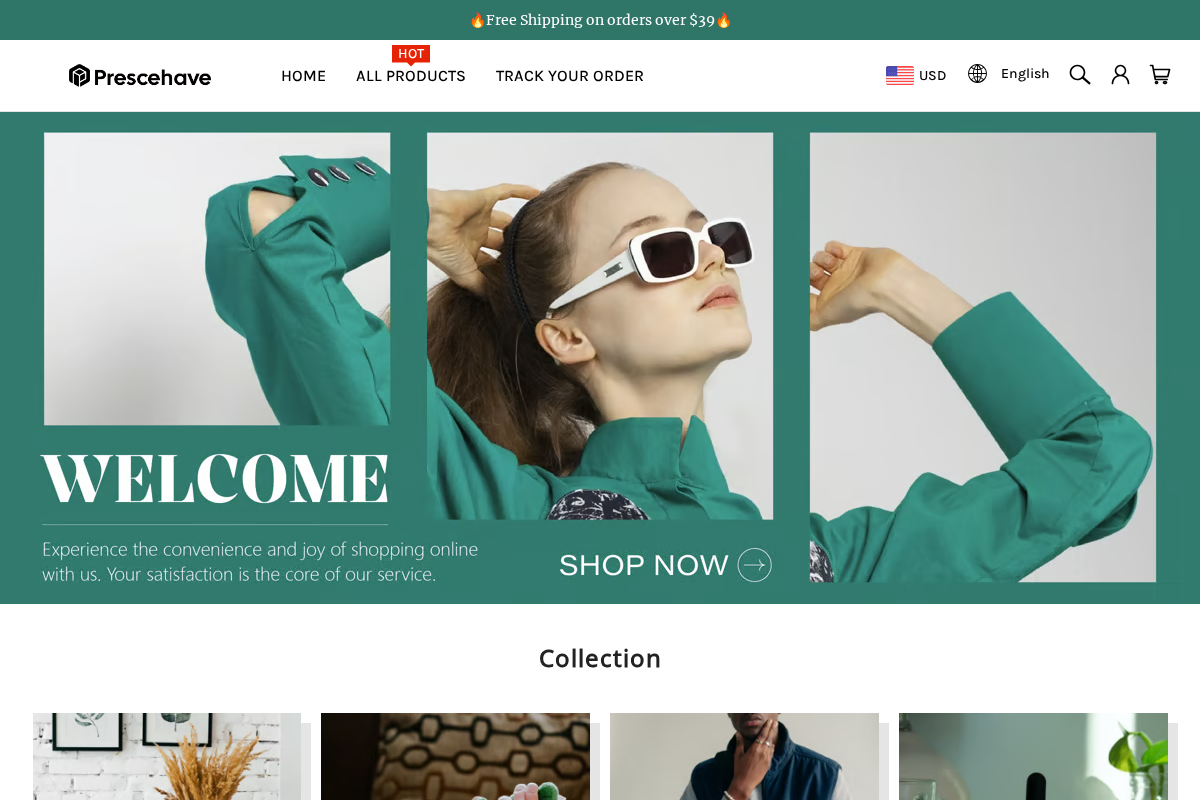 prescehave.com homepage screenshot