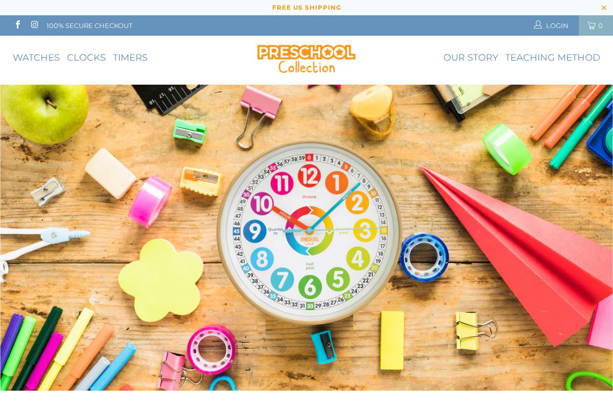 preschoolcollection.com homepage screenshot