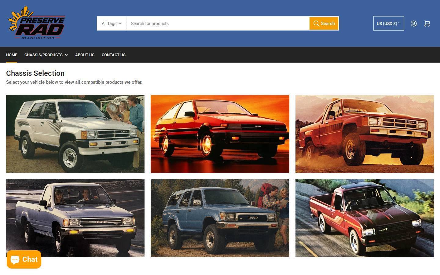 preserverad.com homepage screenshot