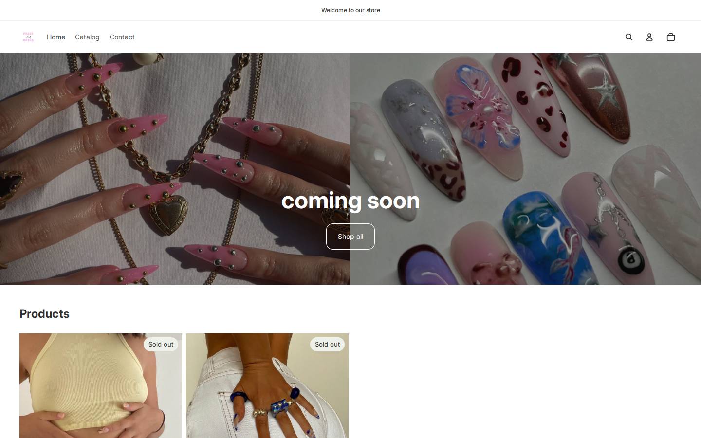 pressmynails.com homepage screenshot