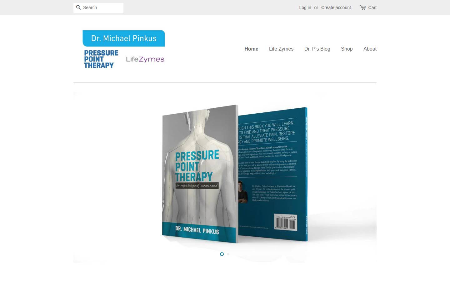 pressurepointtherapy.com homepage screenshot