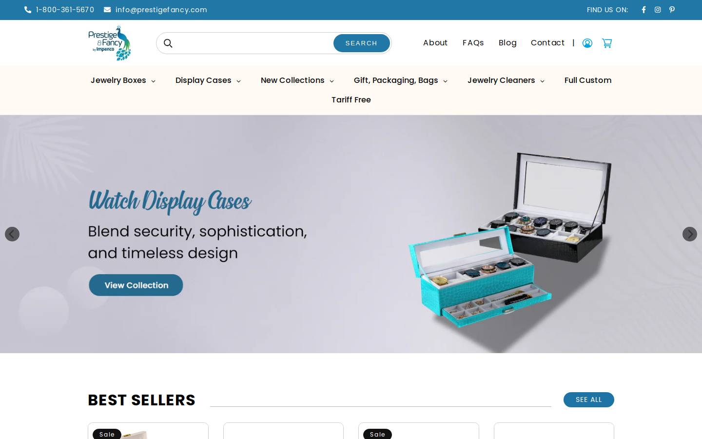 prestigefancy.com homepage screenshot
