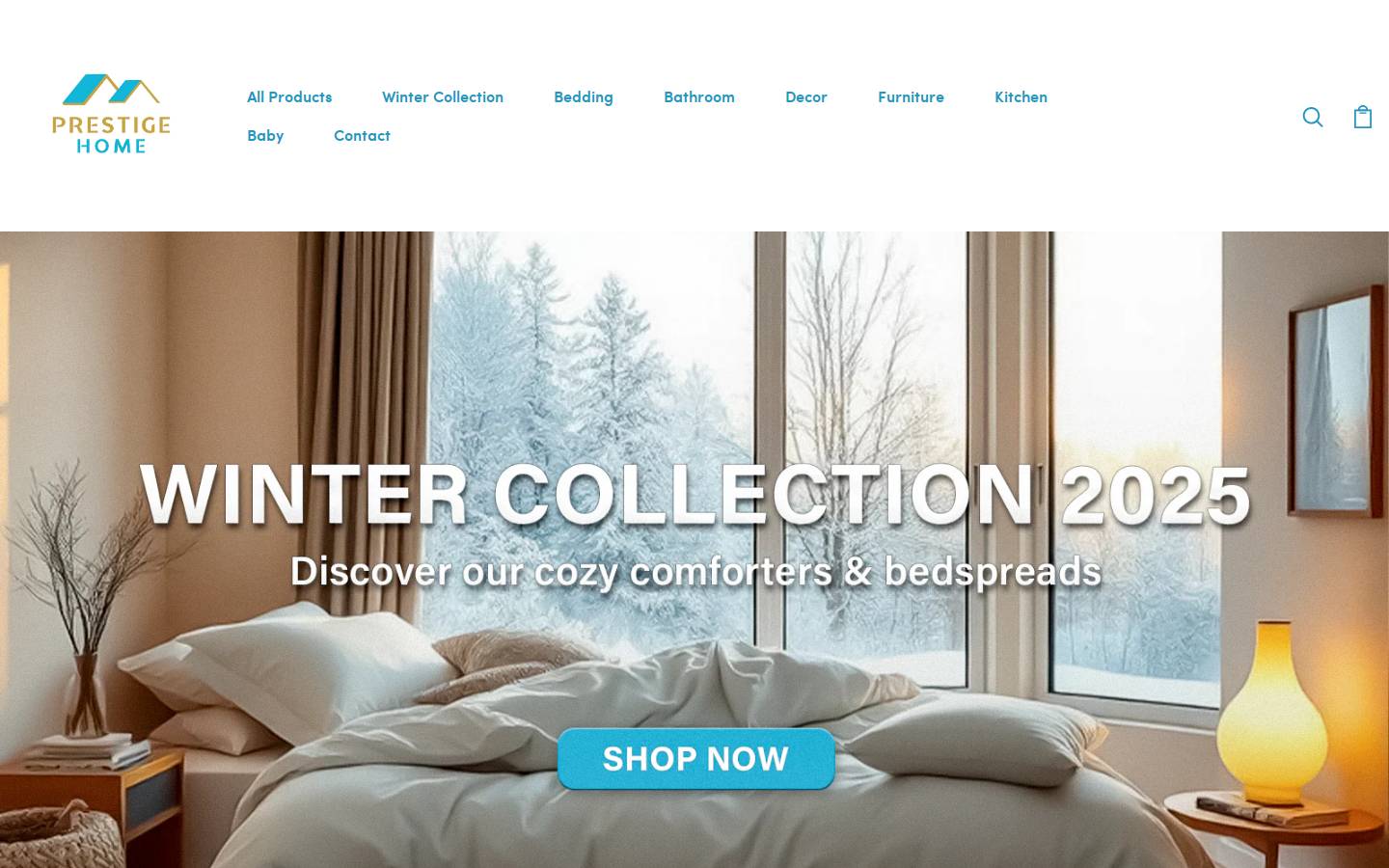 prestigehomelb.com homepage screenshot