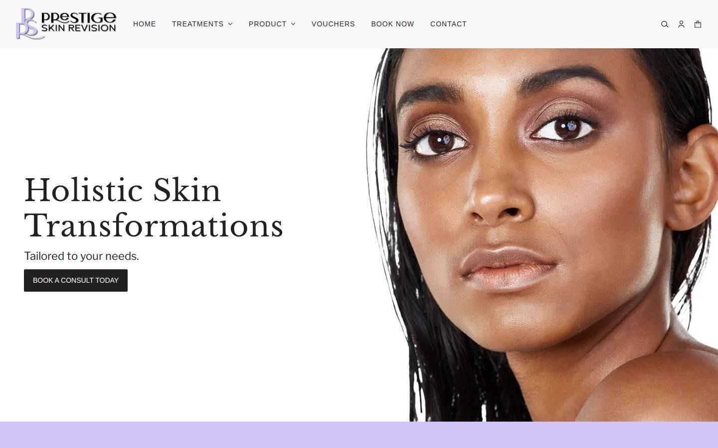 prestigeskinrevision.com.au homepage screenshot