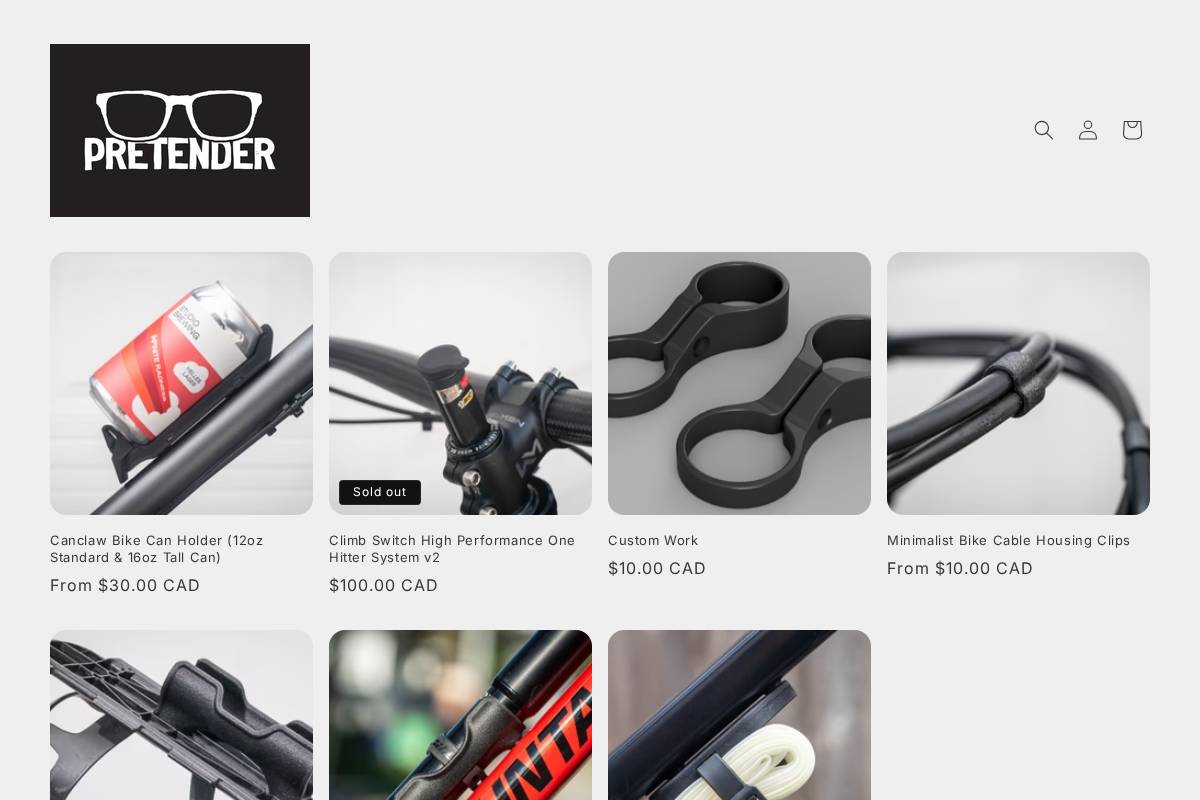 pretender3d.com homepage screenshot