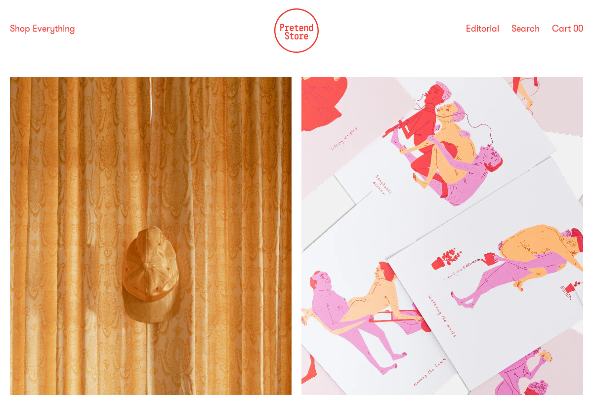 Pretend Store homepage screenshot