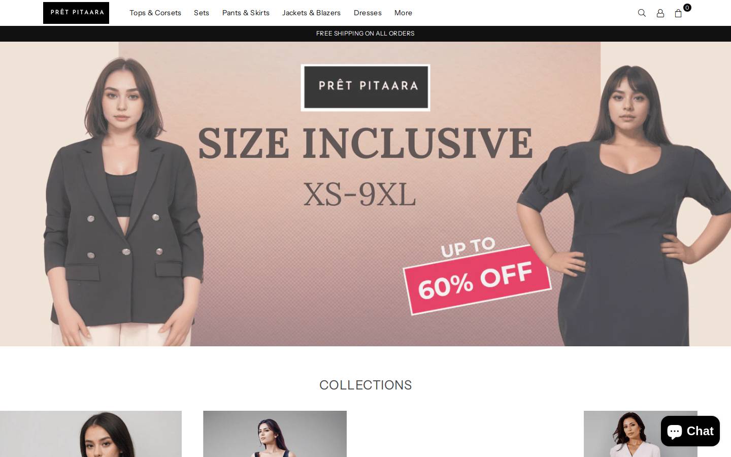 pretpitaara.com homepage screenshot
