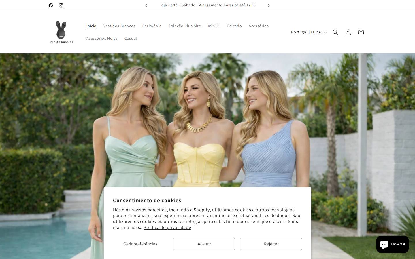 prettybunnies.com homepage screenshot