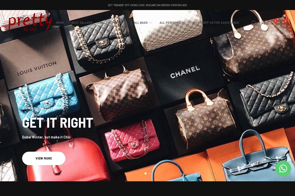 prettybyshd.shop homepage screenshot