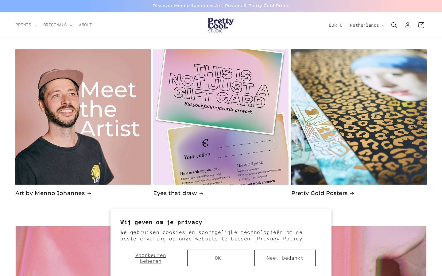 prettycool.studio homepage screenshot