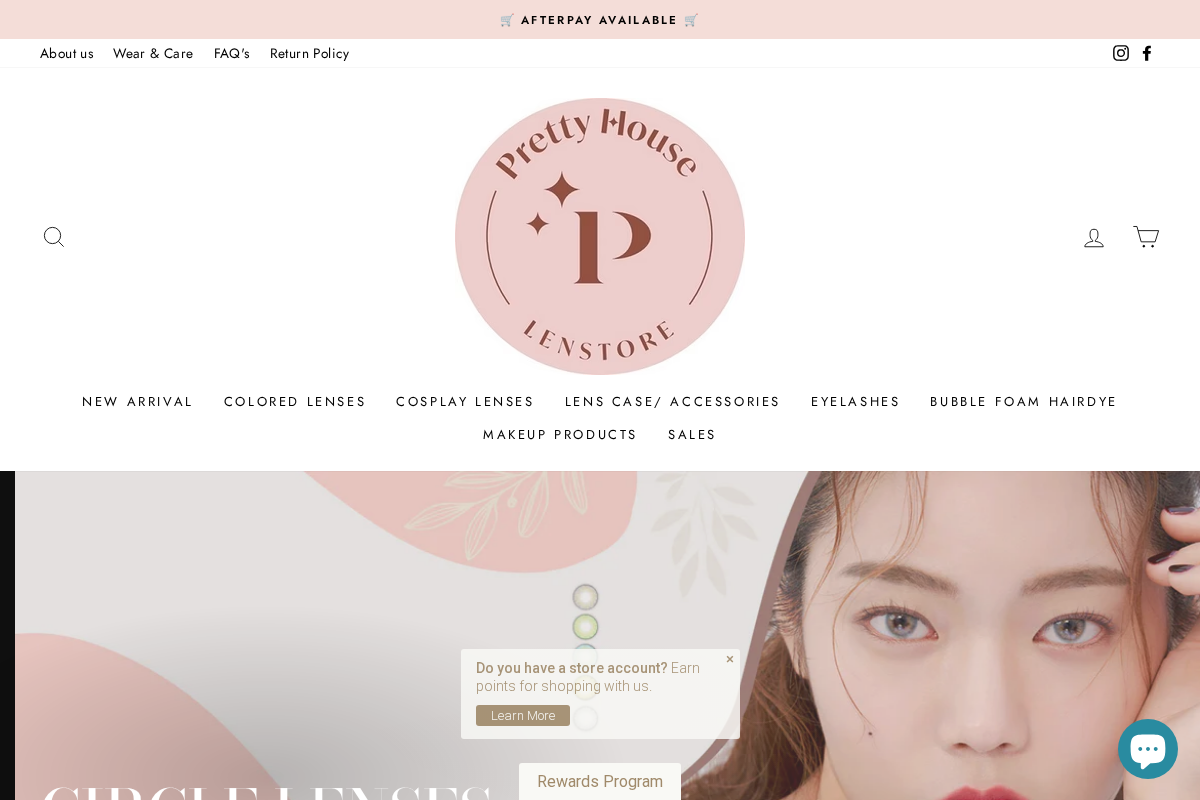 prettyhouselens.com.au homepage screenshot