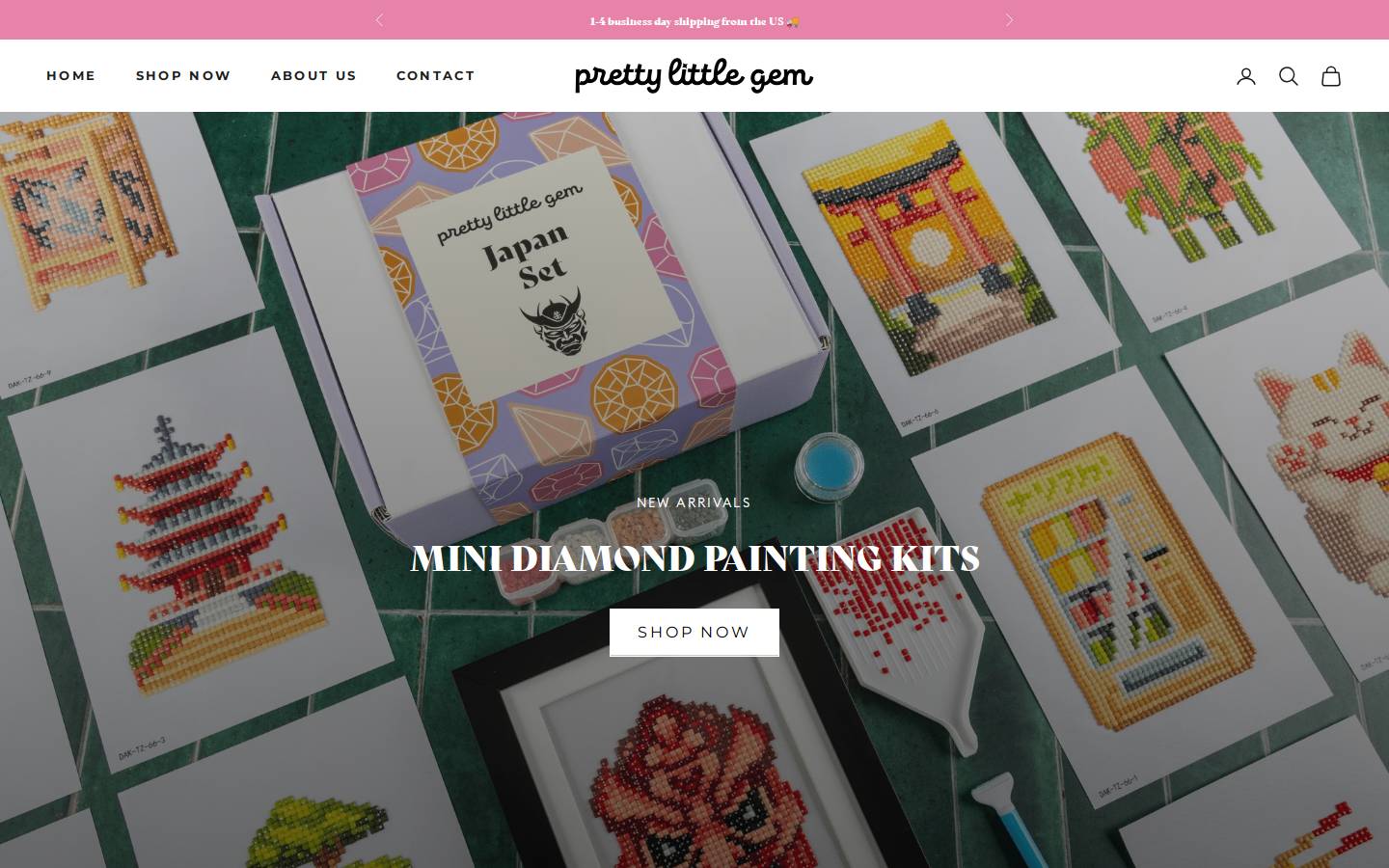 prettylittlegem.com homepage screenshot