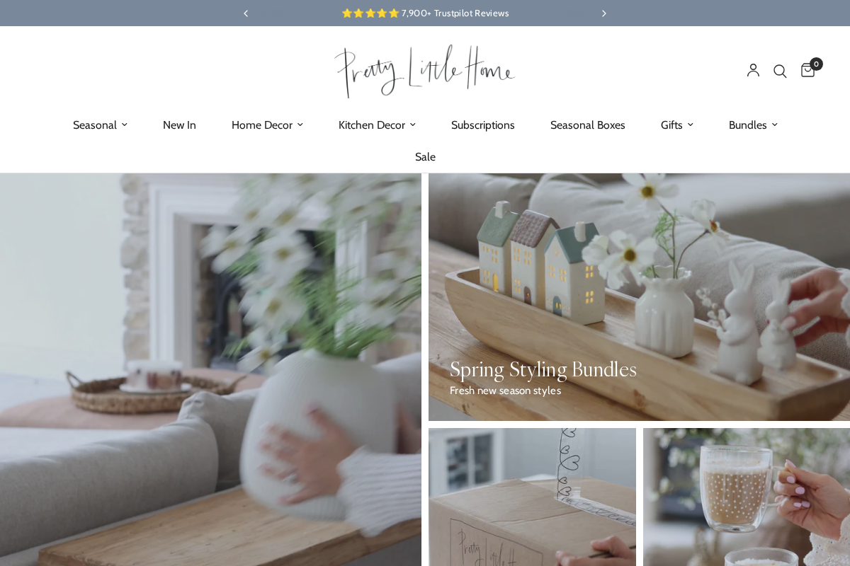 Pretty Little Home homepage screenshot