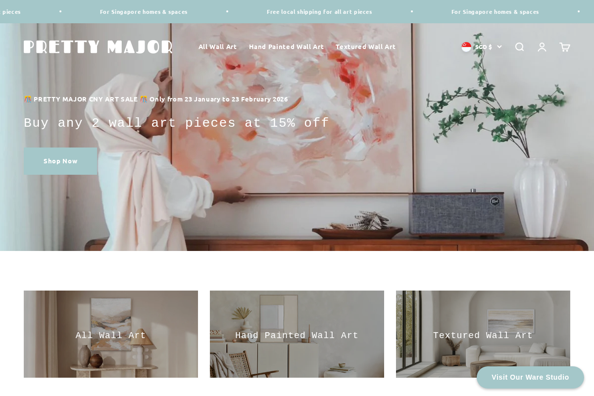 Pretty Major Home homepage screenshot