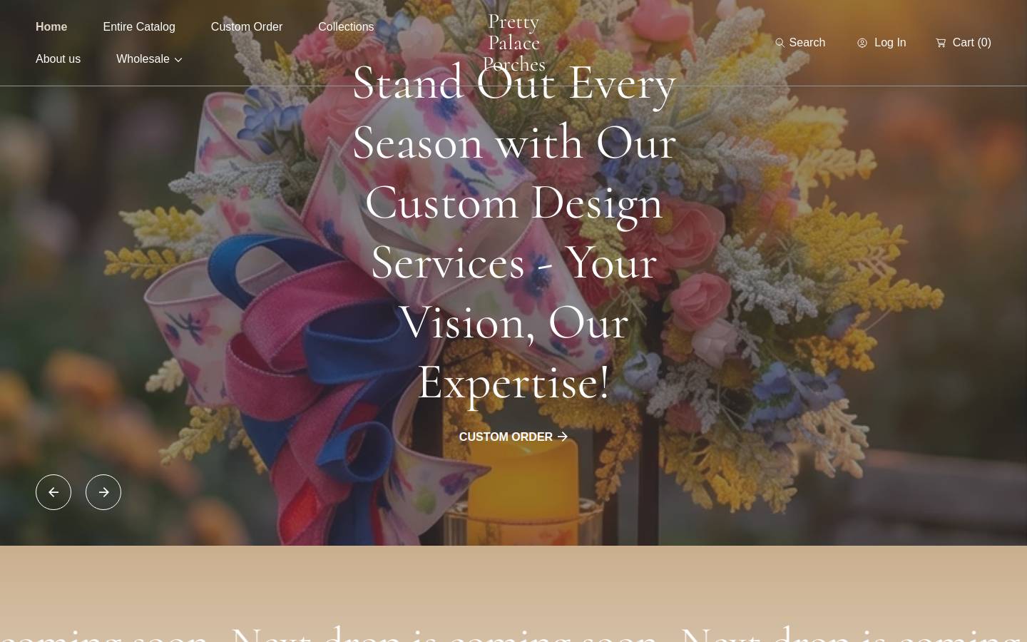 prettypalaceporches.com homepage screenshot