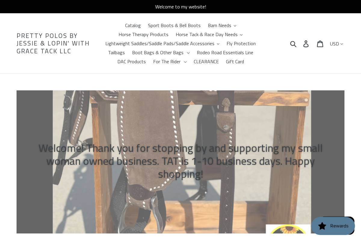 prettypolosbyjessie.com homepage screenshot