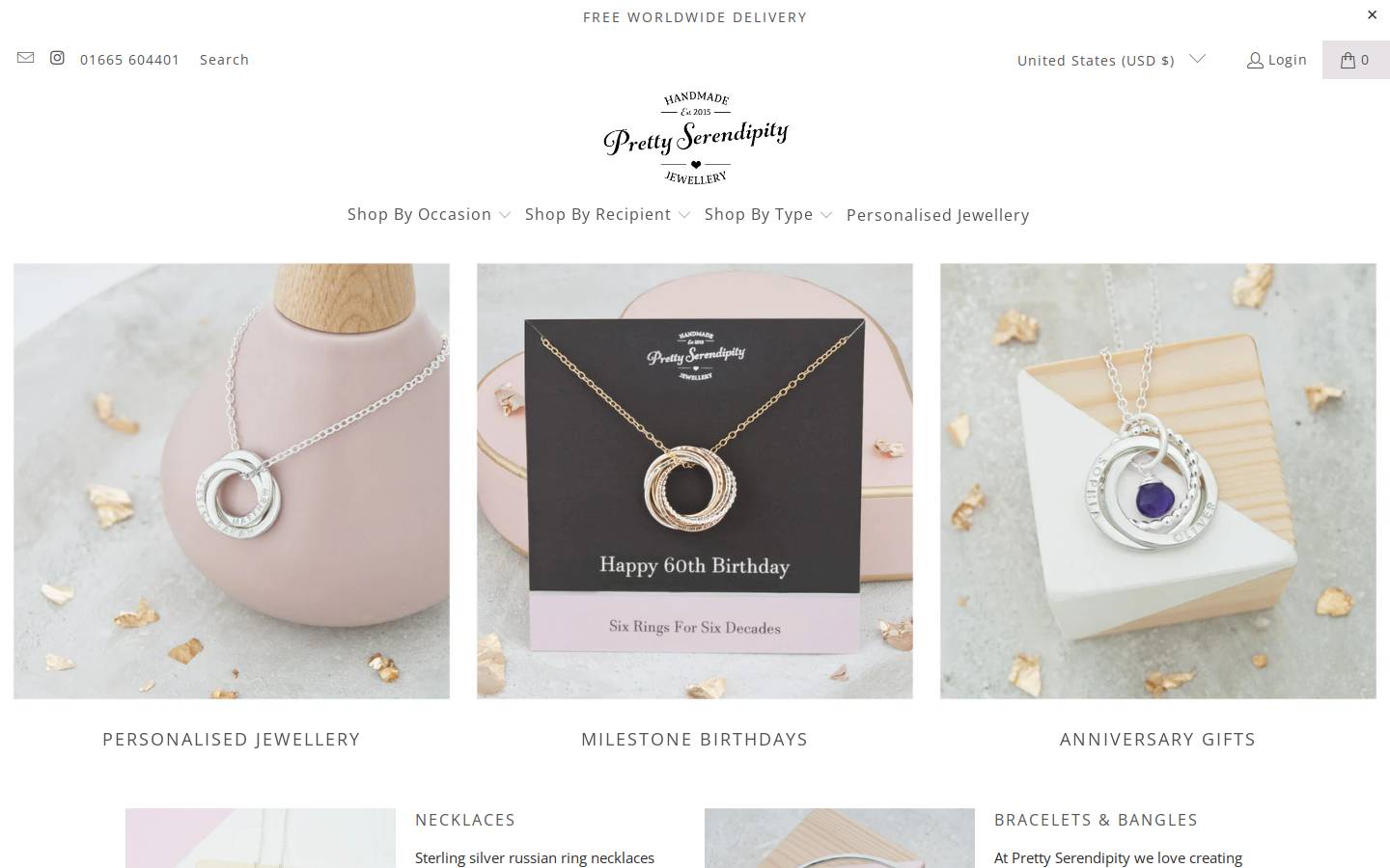 prettyserendipity.com homepage screenshot