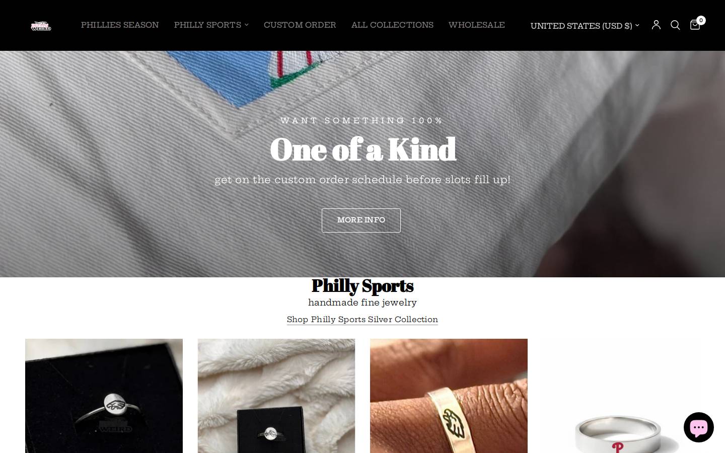 prettyweirdofficial.com homepage screenshot
