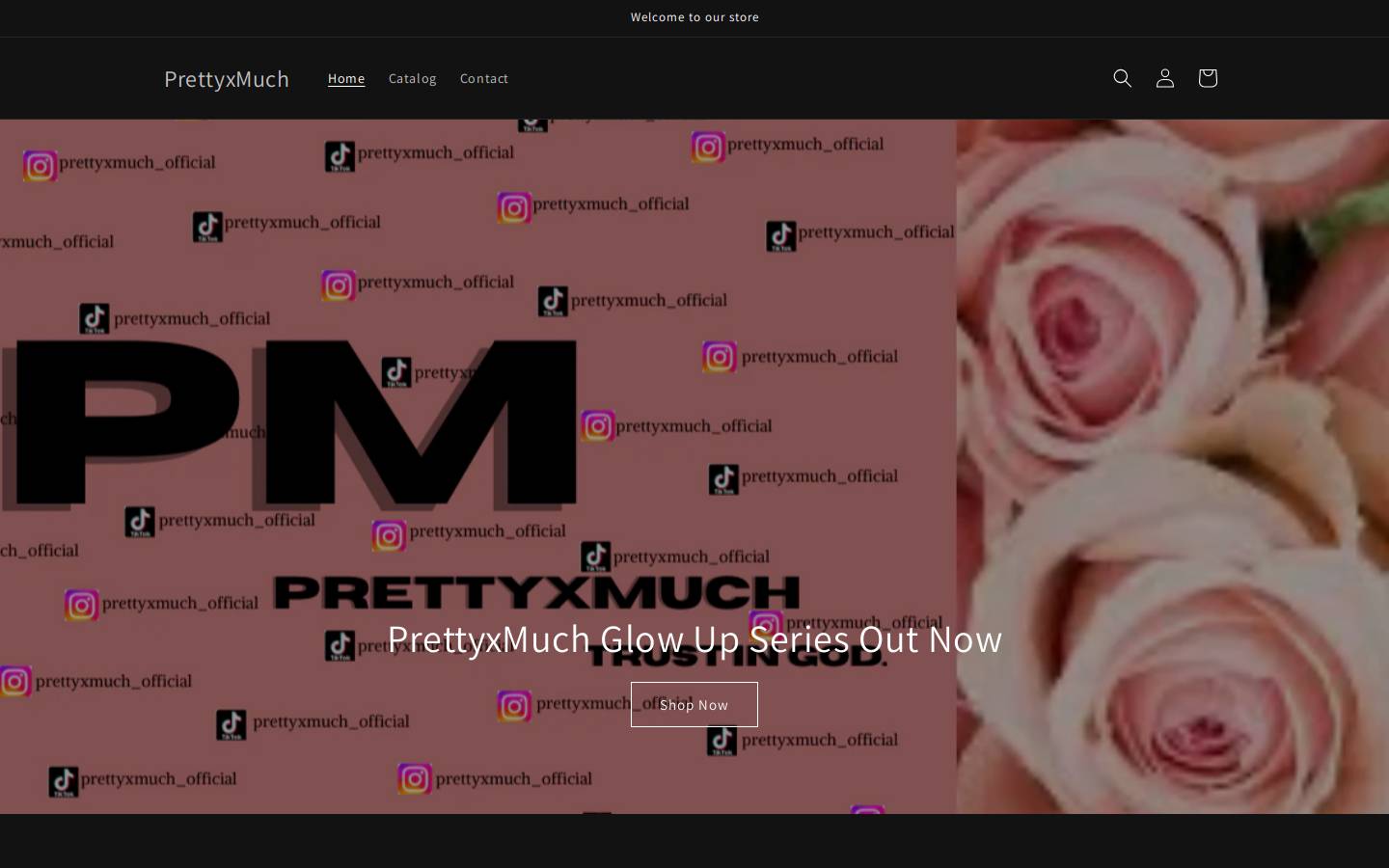 prettyxmuch.com homepage screenshot