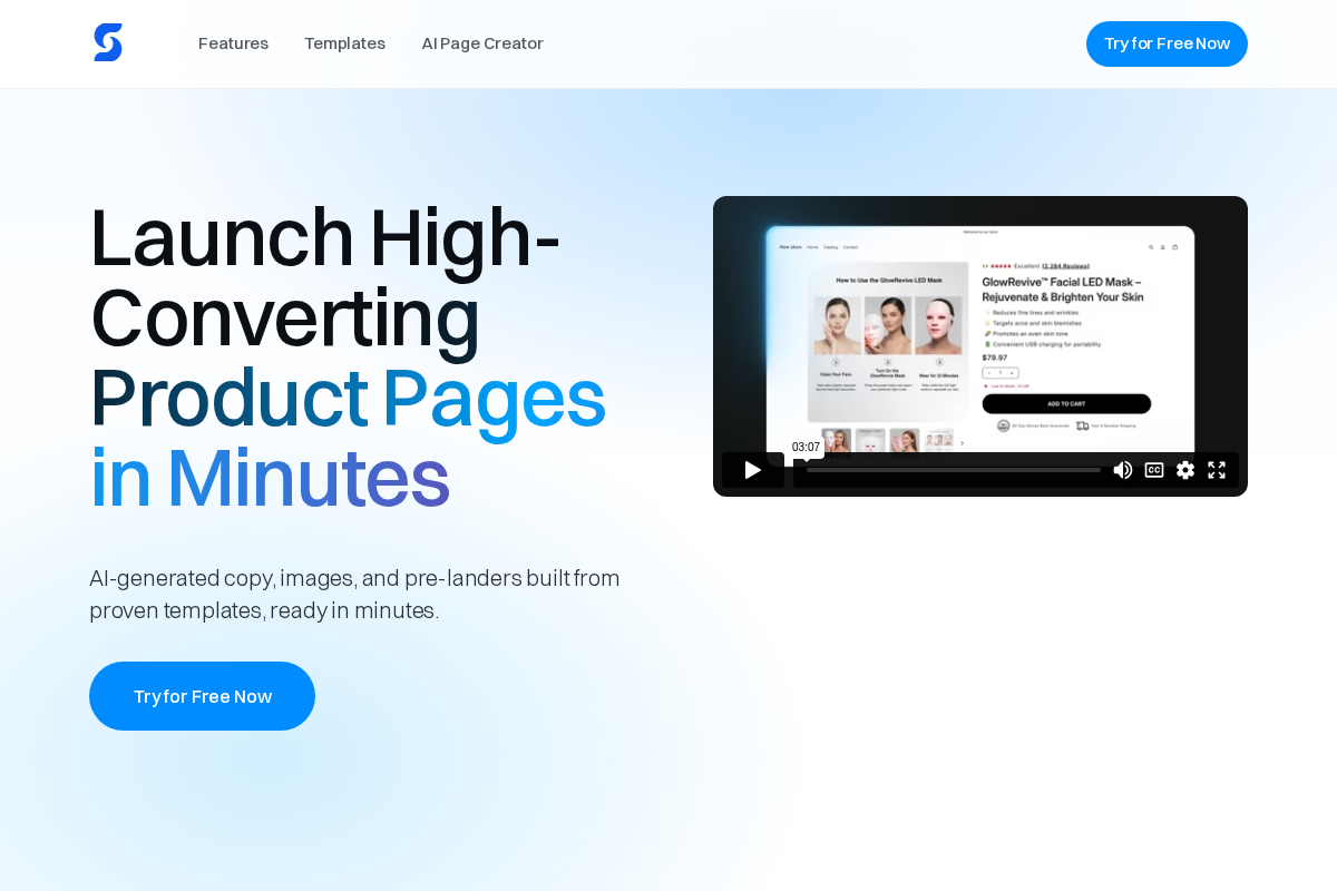 preview.launchsofia.com homepage screenshot