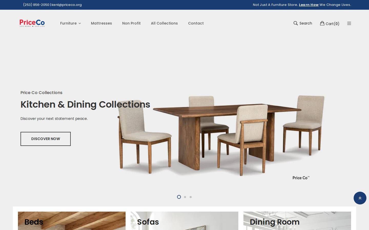 priceco.org homepage screenshot