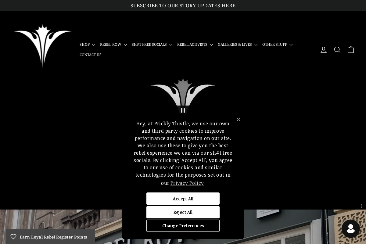 Prickly Thistle homepage screenshot