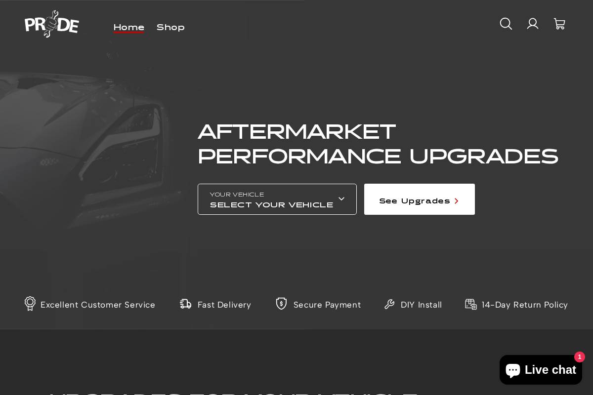 prideautollc.com homepage screenshot