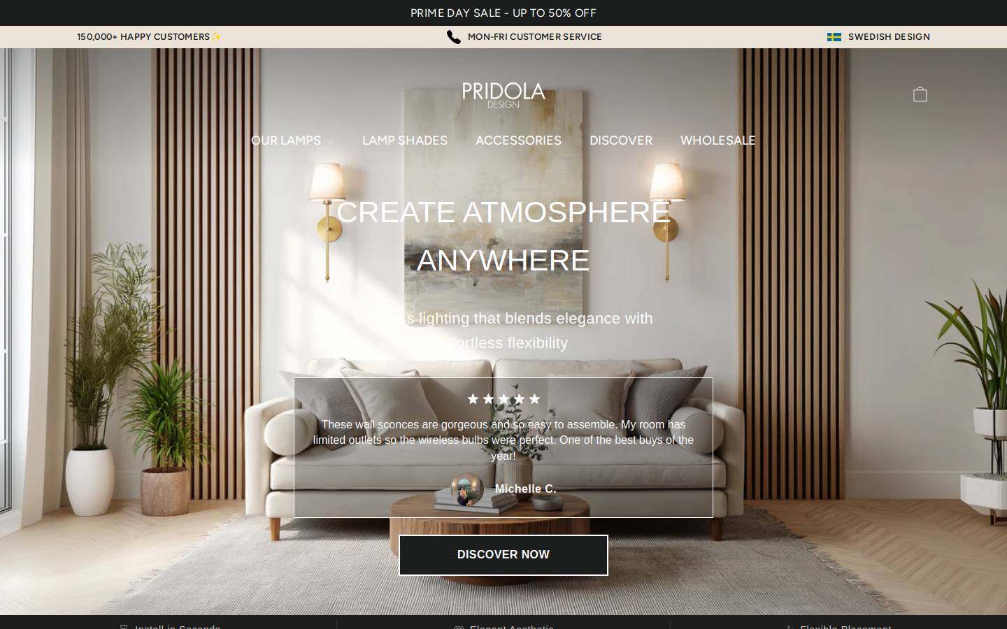 Pridola Design homepage screenshot