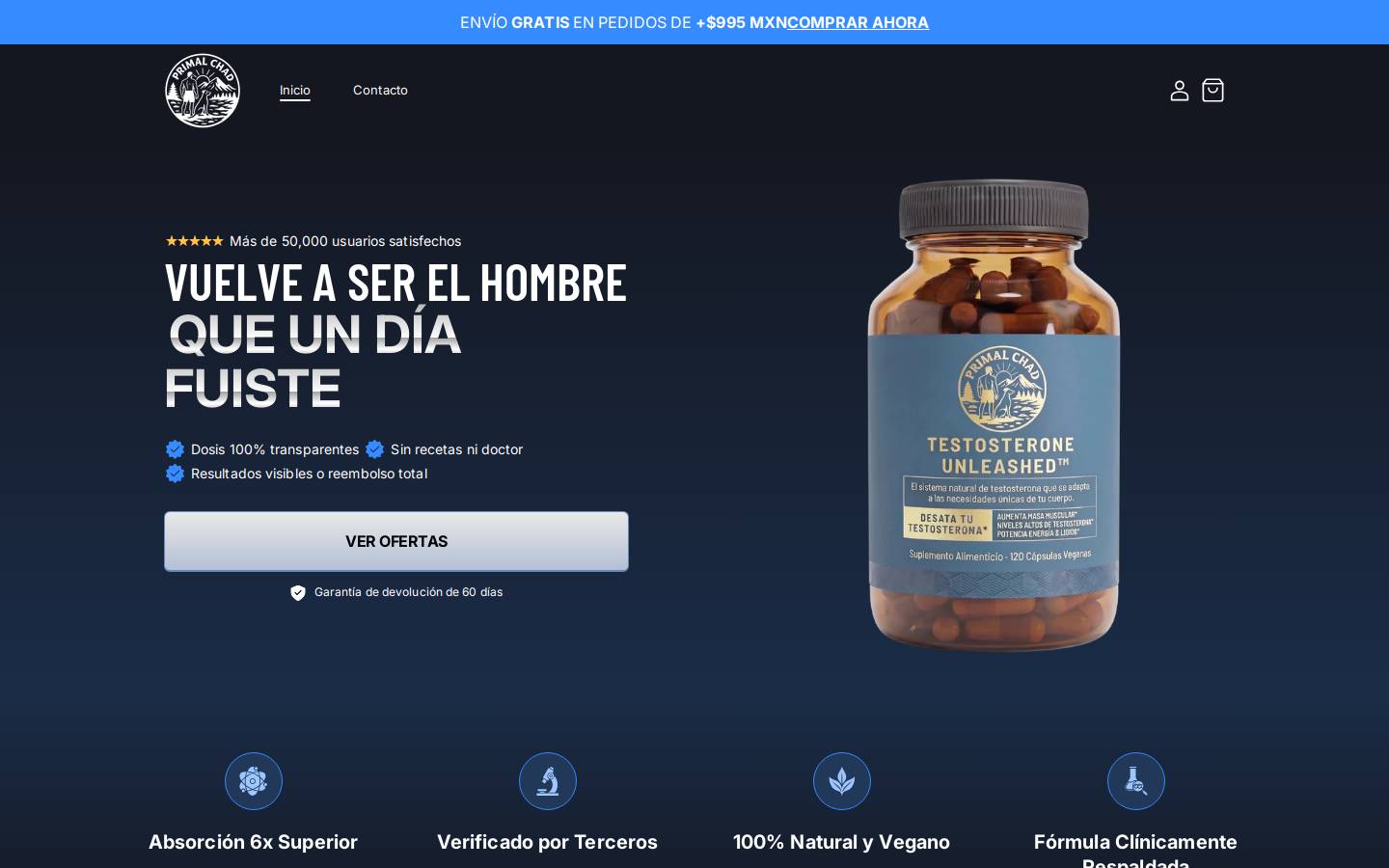 primalchad.com homepage screenshot