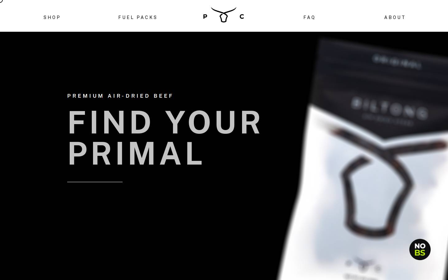 primalcutsusa.com homepage screenshot