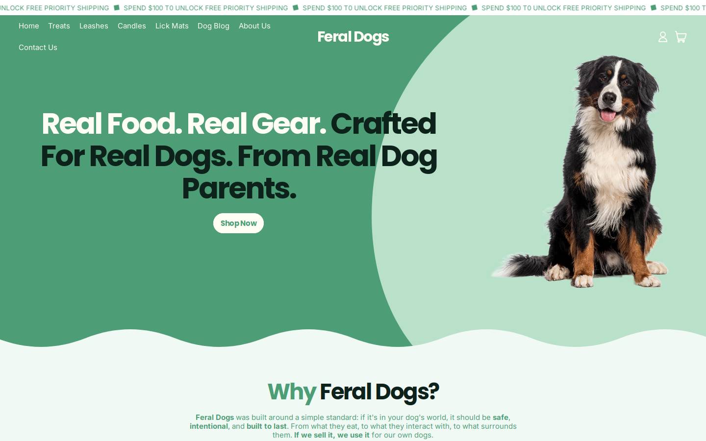 primaldogs.com homepage screenshot