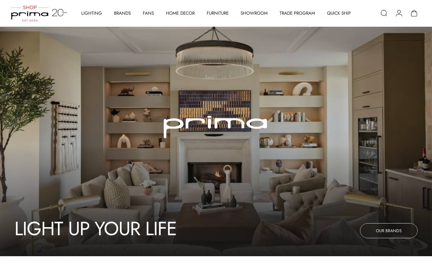 primalighting.ca homepage screenshot