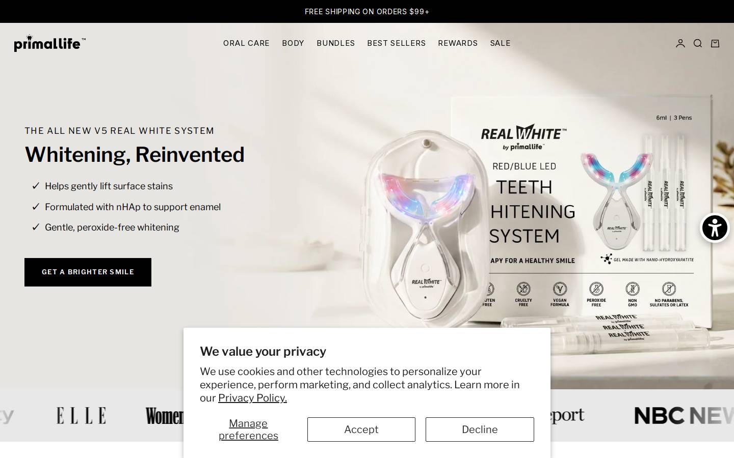 primallifeorganics.com homepage screenshot