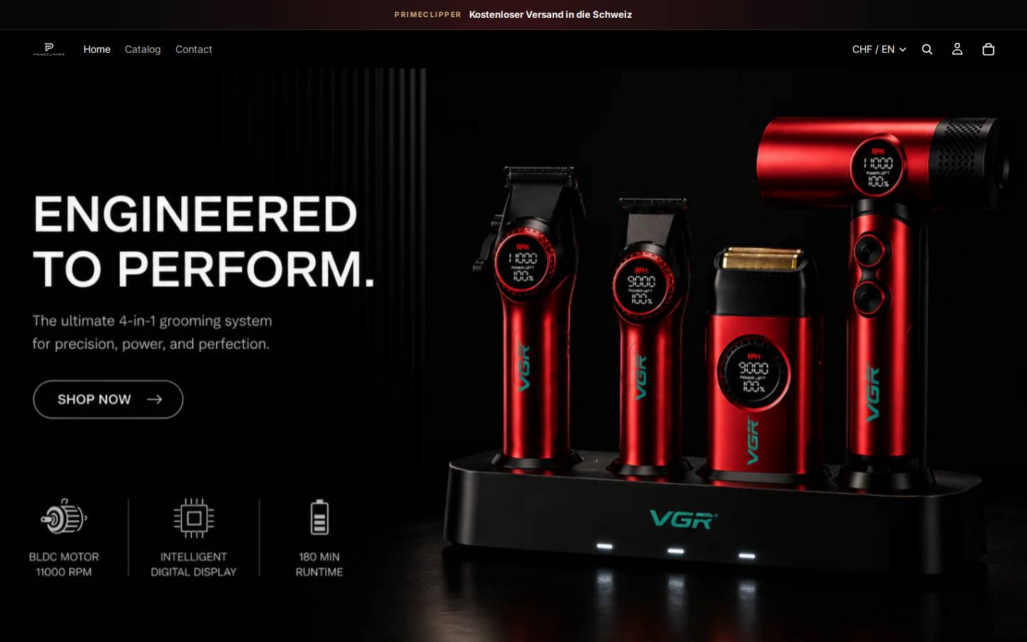 primeclipper.ch homepage screenshot