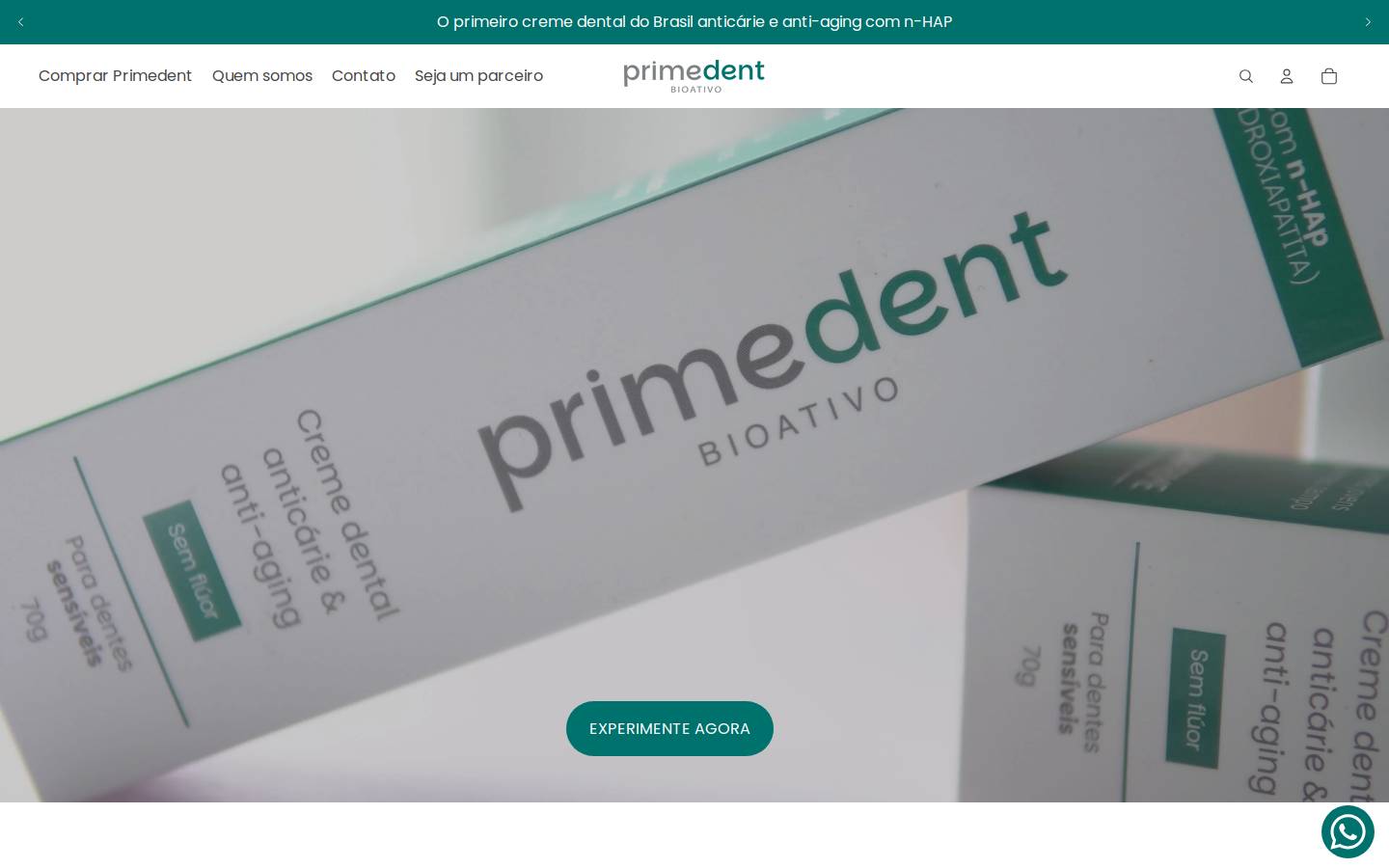 primedent.com.br homepage screenshot