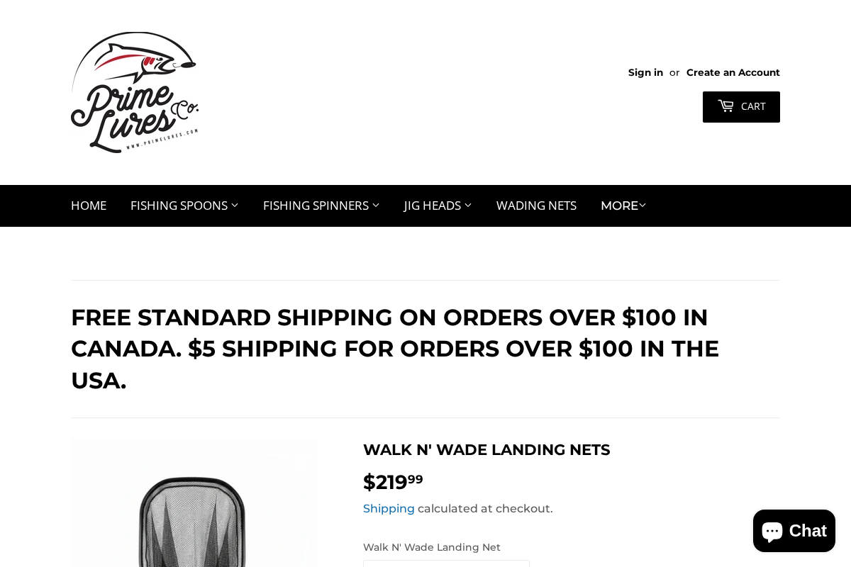 primelures.com homepage screenshot