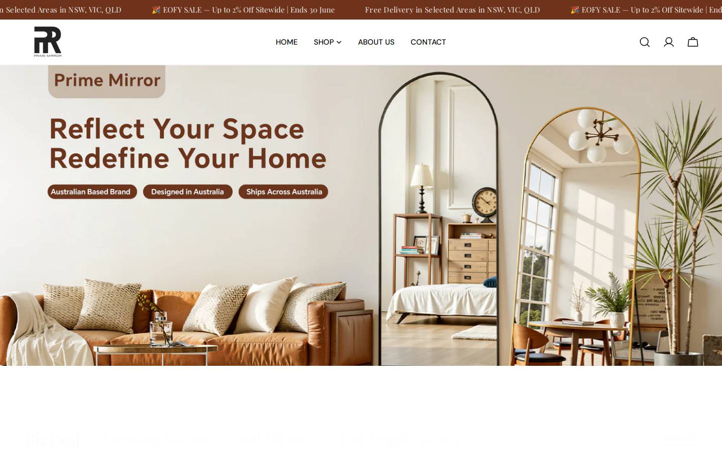 primemirror.com.au homepage screenshot