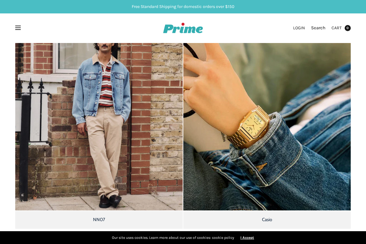 Prime homepage screenshot
