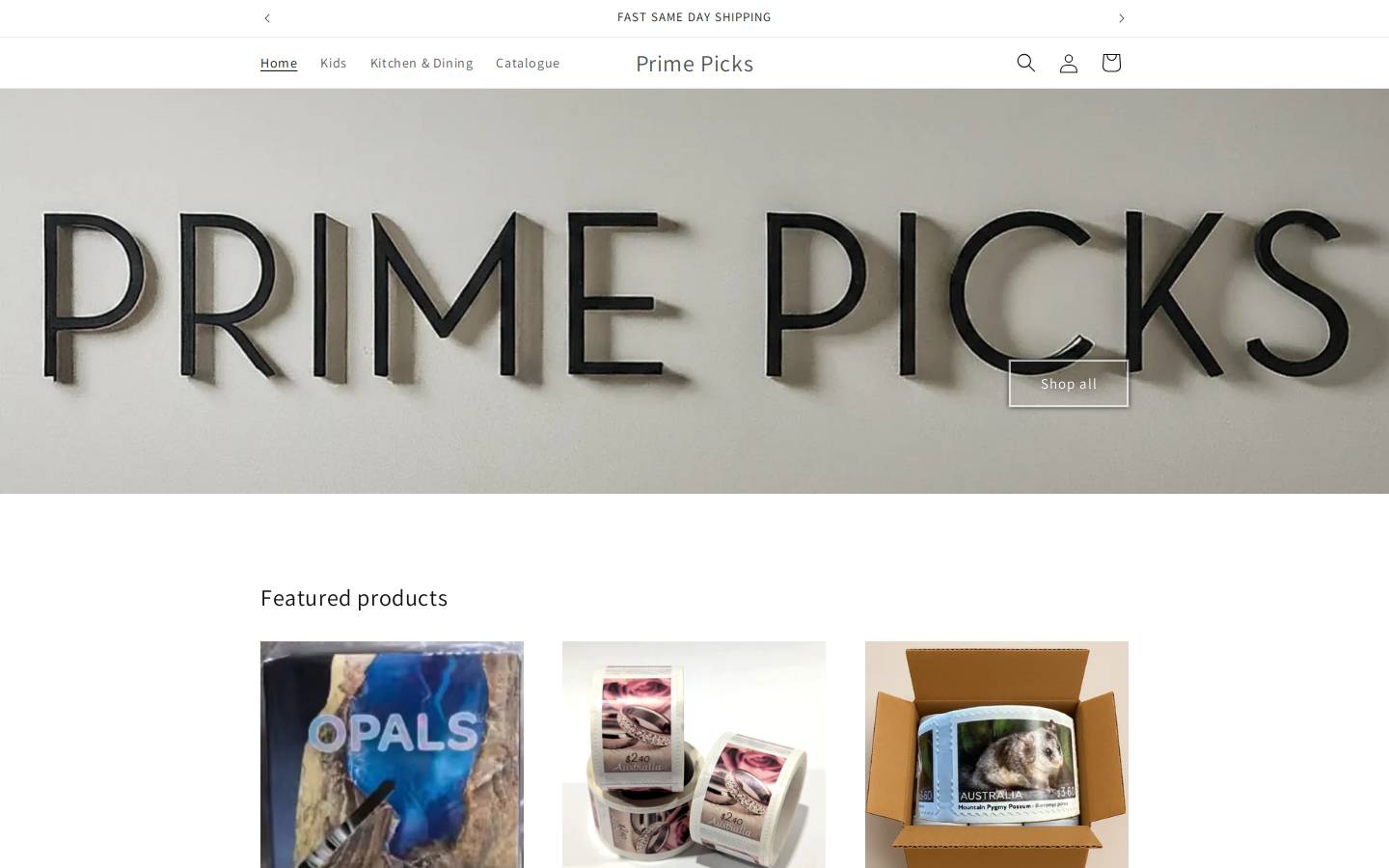 primepicksau.com homepage screenshot