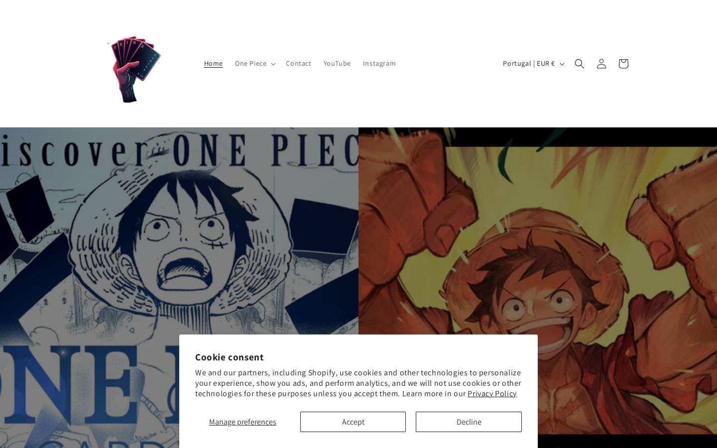 primeshuffle.eu homepage screenshot