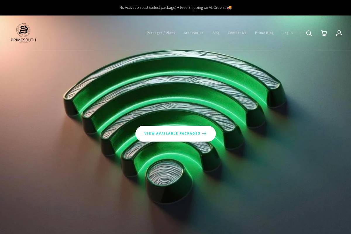 primesouthtech.com homepage screenshot